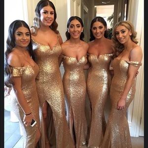 Beautiful Sparkling Gold Formal Dress